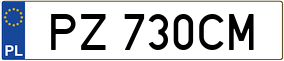 Truck License Plate